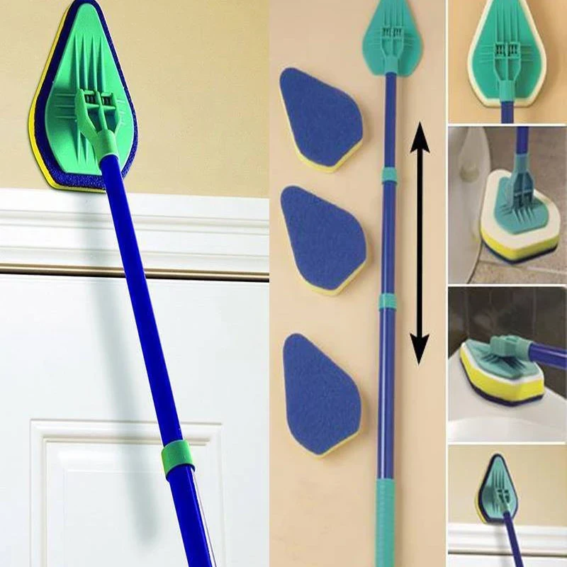 Clean Reach Triangle Sponge Mop