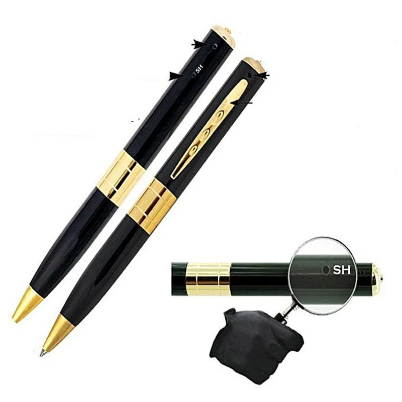 32GB Spy Camera with Pen drive - Black and Golden