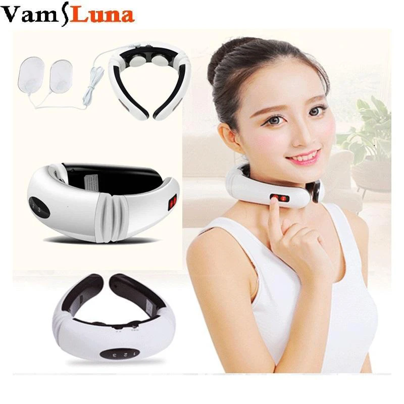 Neck massager with therapy