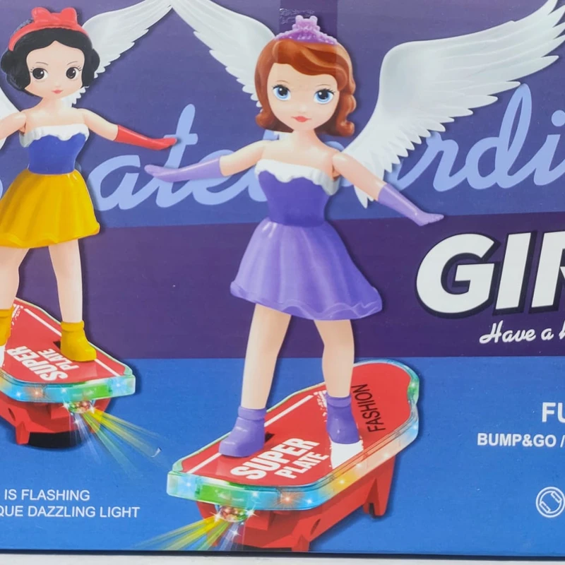 GIRL  SUPER PLATE COLOR LIGHT NICE MUSIC