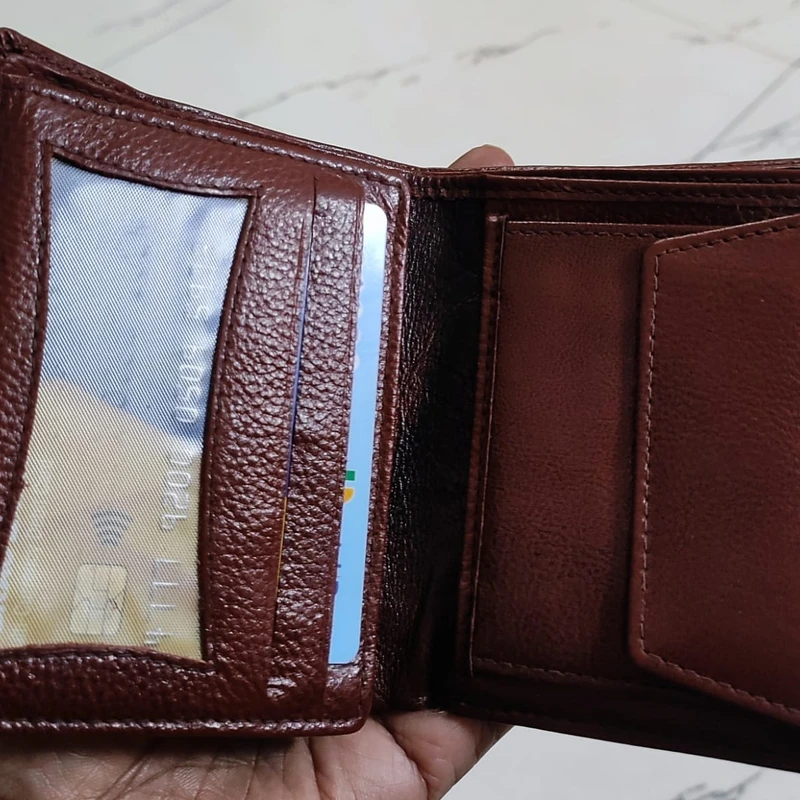Brown Genuine Leather Wallet - Men
