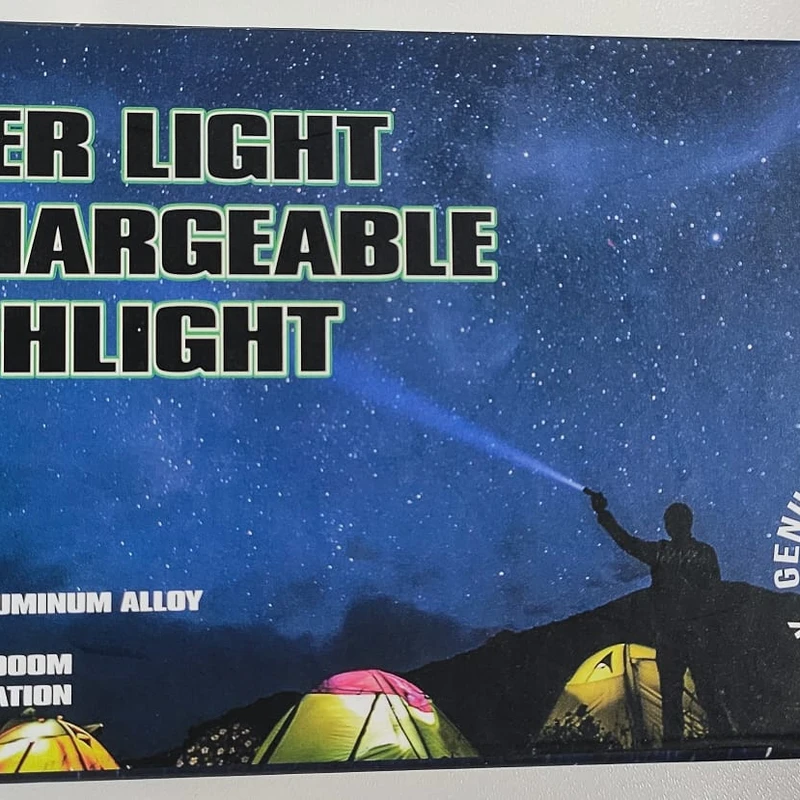 SUPER LIGHT RECHARGEABLE FLASHLIGHT