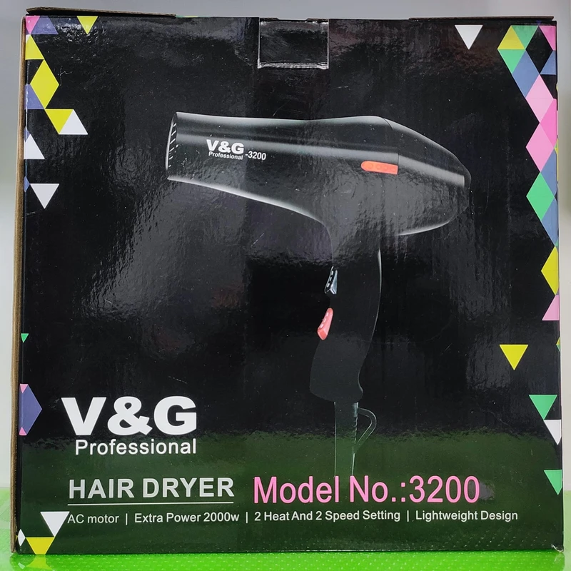 V & G HAIR DRYER 3200