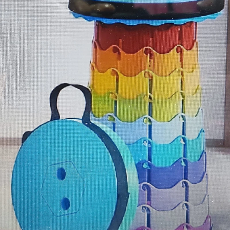 RAINBOW  TELESCOPIC STOOL