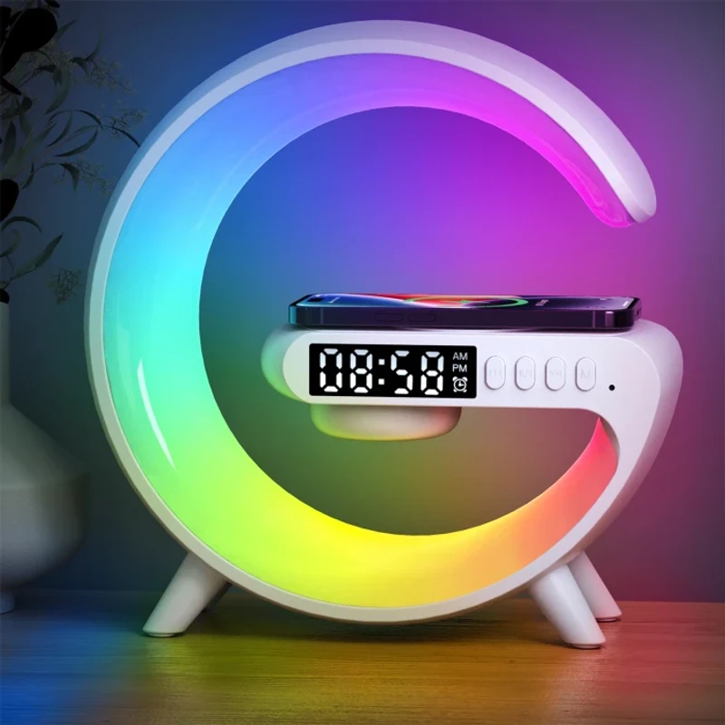 G63 Bluetooth Speaker Atmosphere Light Wireless Charger - Image 4