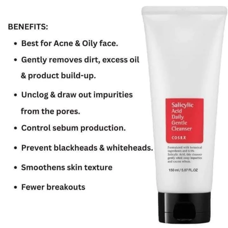 COSRX Salicylic Acid Daily Gentle Cleanser