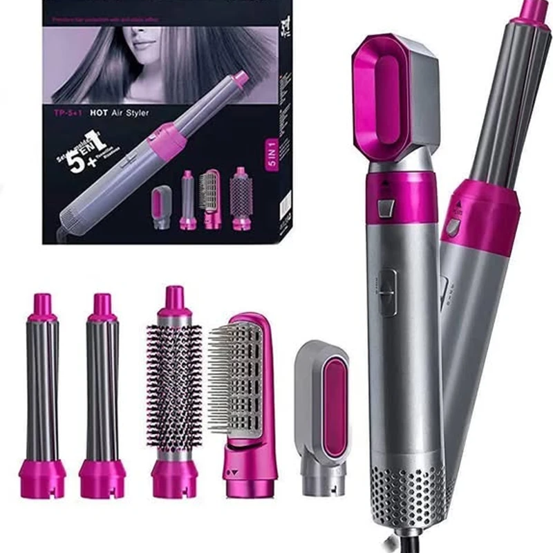 5 in 1 Hair Styler Hair Dryer+Hair Brush+Straightener +Blow Dryer+Curler