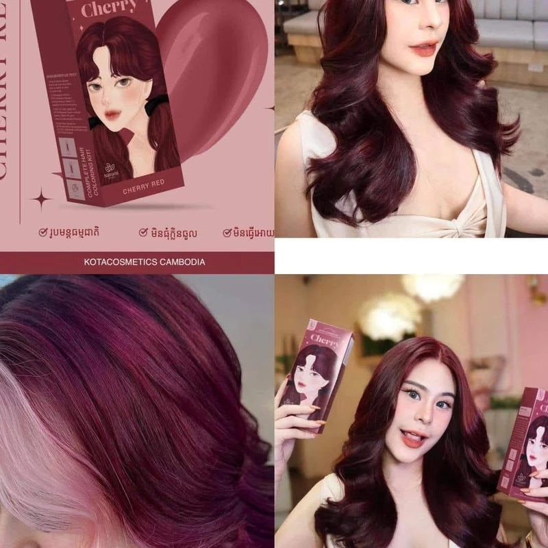 Kota Hair Color Cherry Red
