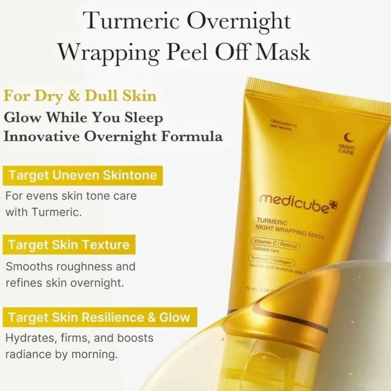 Medicube Kojic Acid Turmeric Night Wrapping Mask
