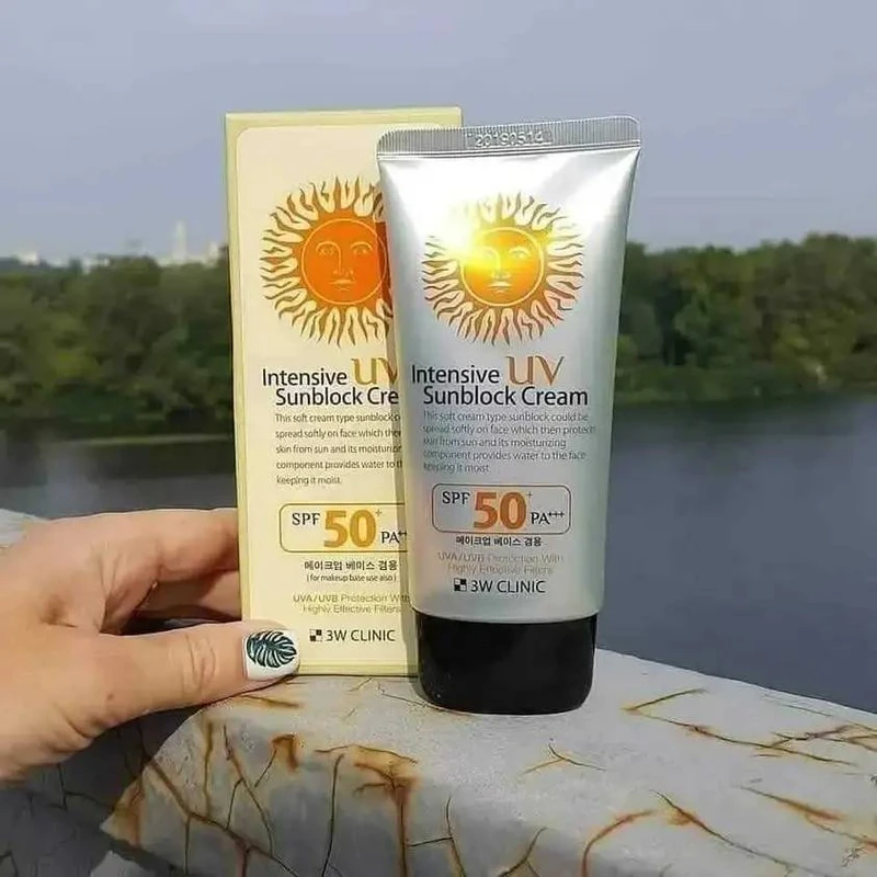 3W Clinic Intensive UV Sunblock Cream SPF50+