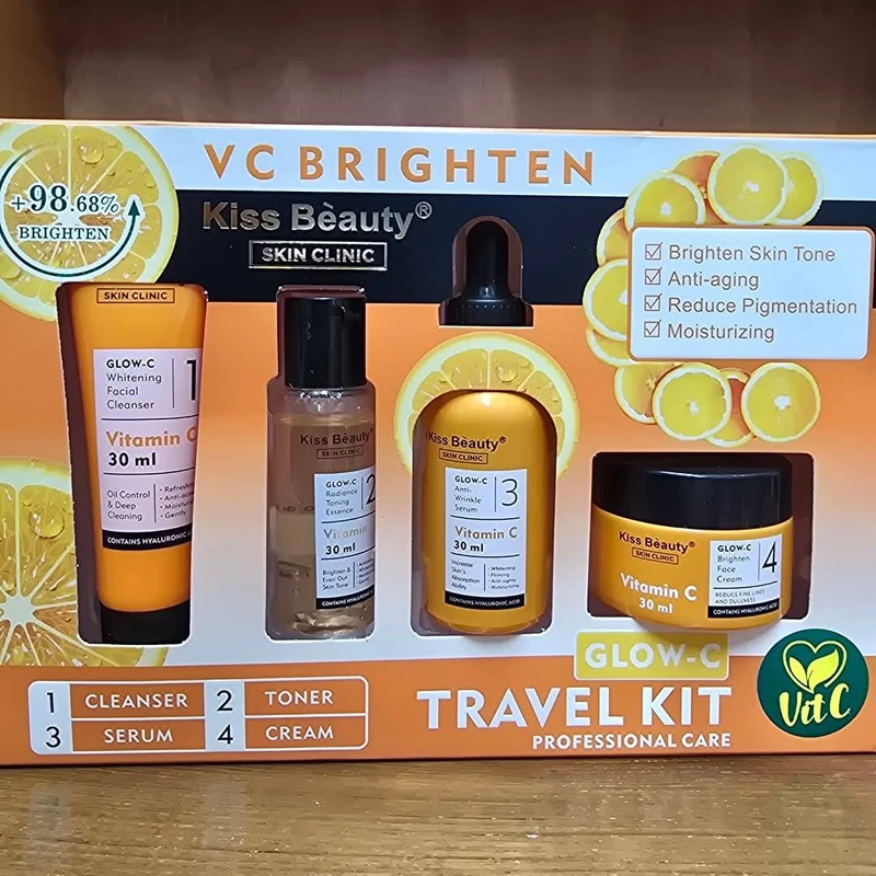 Kiss Beauty Glow C Vitamin C Based Brightening Skin Cream Set