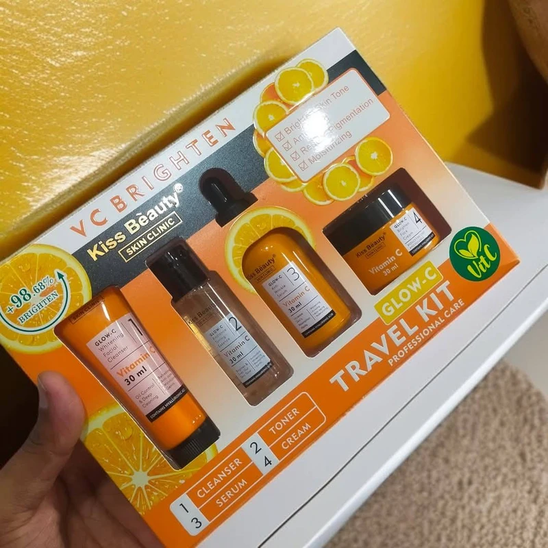 Kiss Beauty Glow C Vitamin C Based Brightening Skin Cream Set