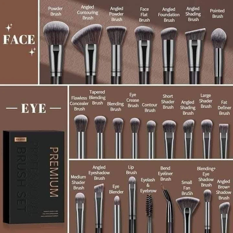Maange Premium Proffesional Brush Set 25 Pcs - Image 4