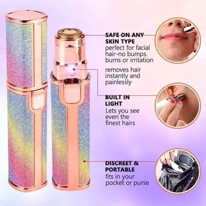 2 in 1 Flawless facial & eyebrows hair remover trimmer for woman - Image 3