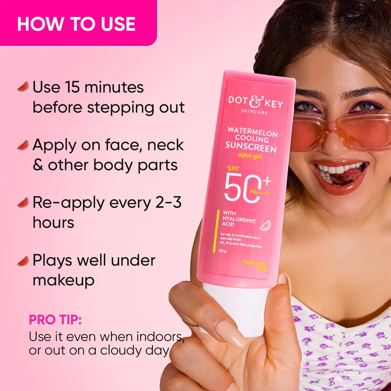 Dot & Key Watermelon Cooling Sunscreen SPF 50+ PA++++ 80gm