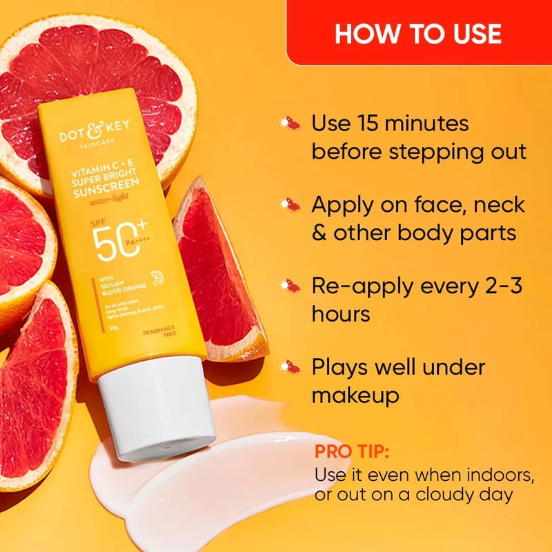 Dot & Key Vitamin C + E Sunscreen SPF 50+ PA++++ - Image 5