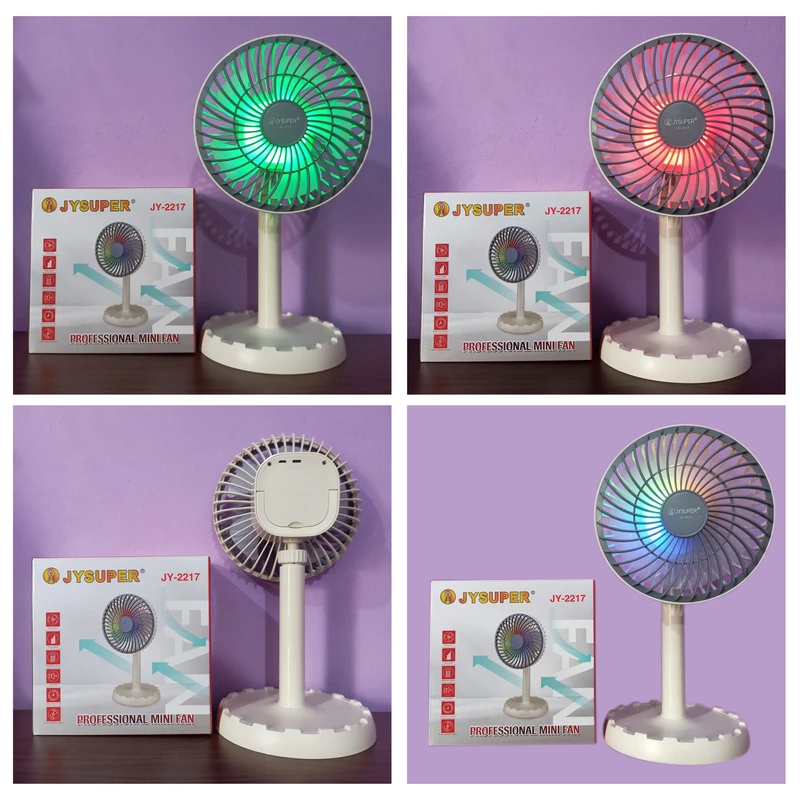 JY-2217 Rechargeable Mini Table Fan