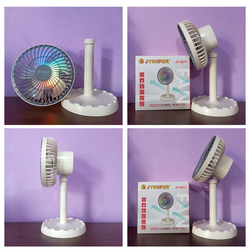 JY-2217 Rechargeable Mini Table Fan