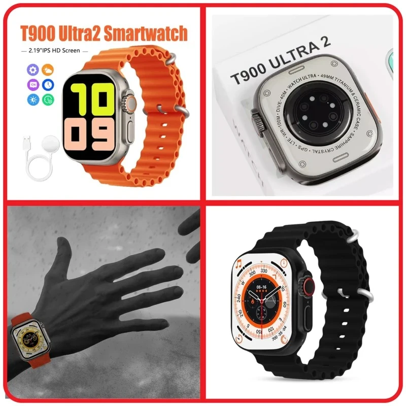 T900 Ultra 2 BIG Smart Watch Original - Thumbnail 5
