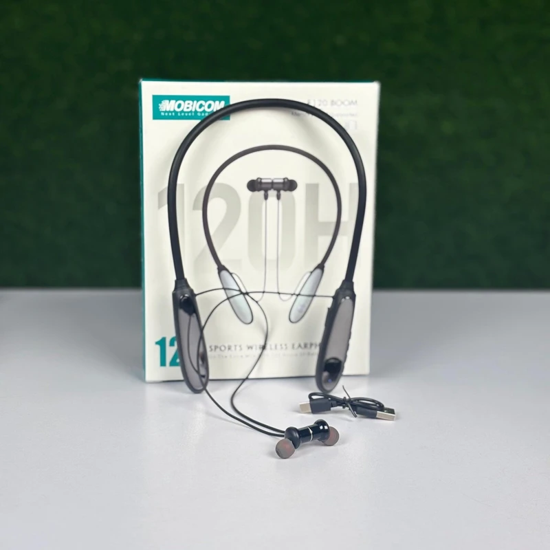 Mobicom E120 Boom Bluetooth Neckband 120Hr - Thumbnail 3
