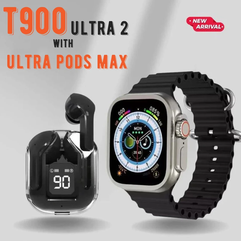 T900 Ultra 2 Smart watch with Ultra Pods Max