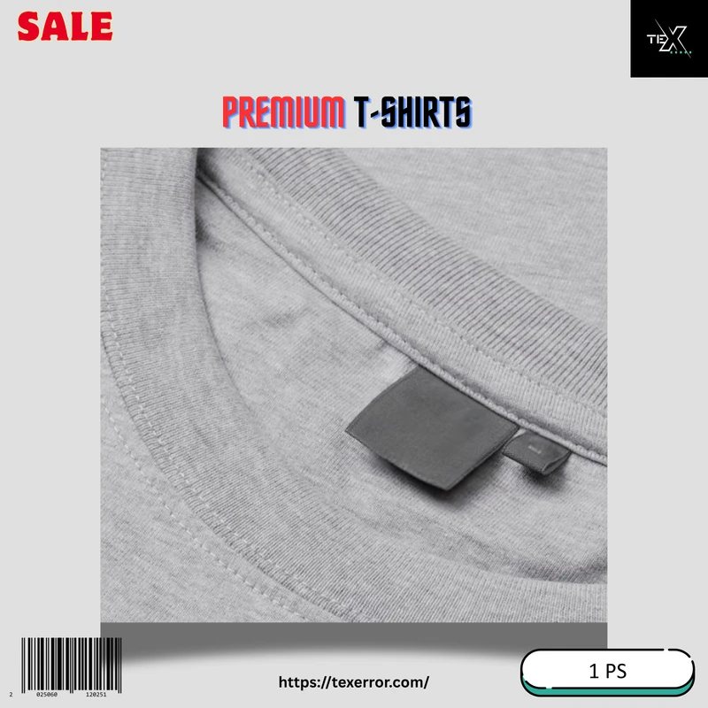 Men's Premium Basic T-shirt : Grey Melange - Thumbnail 4