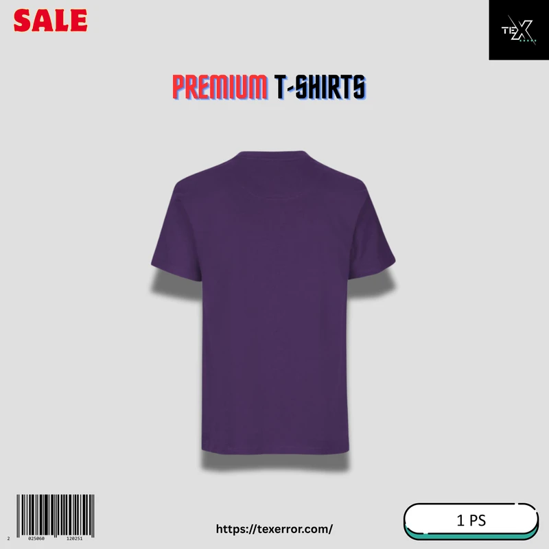Men's Premium Basic T-shirt : Purple