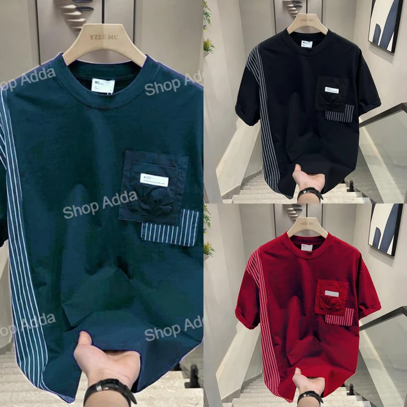 Droup Shoulder 3 pcs T-Shirt For Men