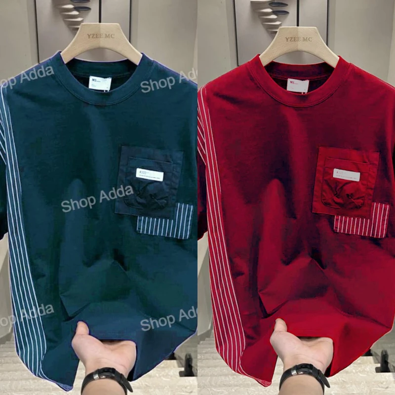 Droup Shoulder 2 pcs T-Shirt For Men