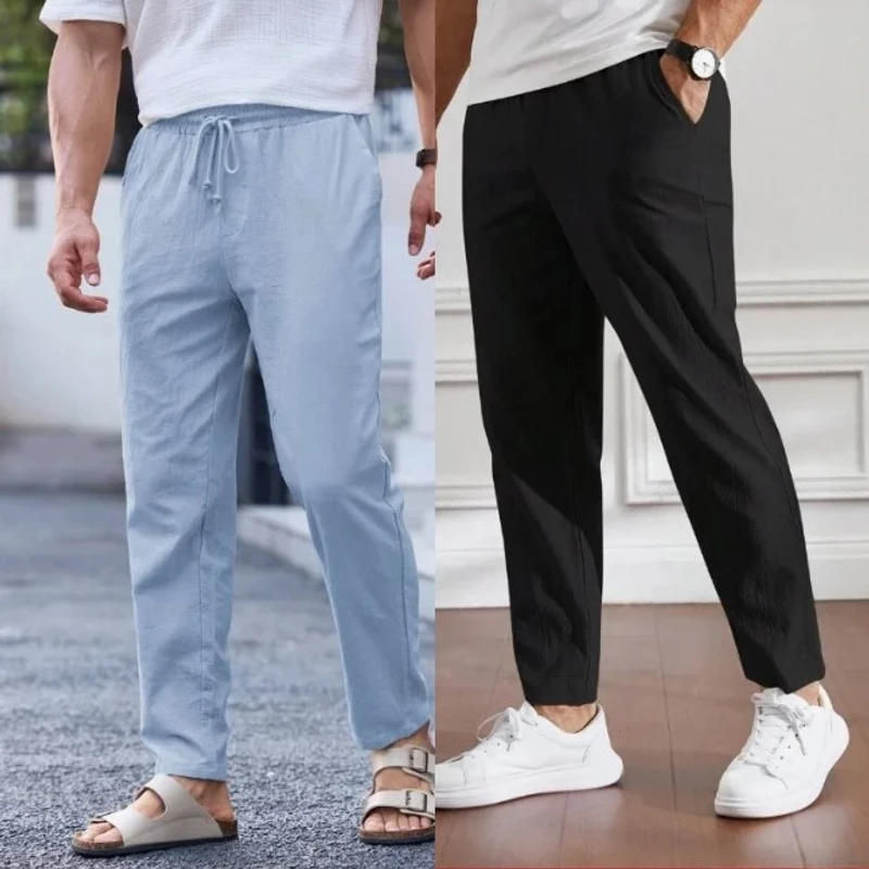 (2 Pcs Combo) Remi Cotton Trouser for Men