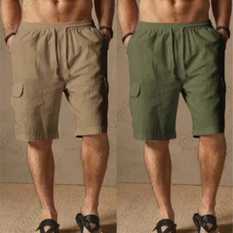 (2 pcs Combo) Summer Comfortable 5 Pocket Cotton Shorts For Men