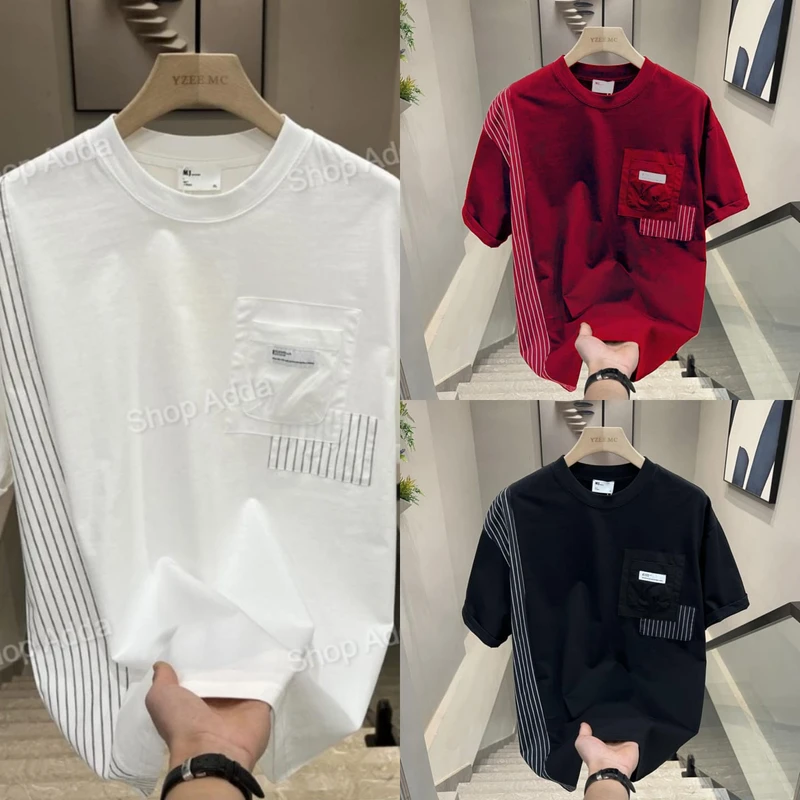 Droup Shoulder 3 pcs T-Shirt For Men