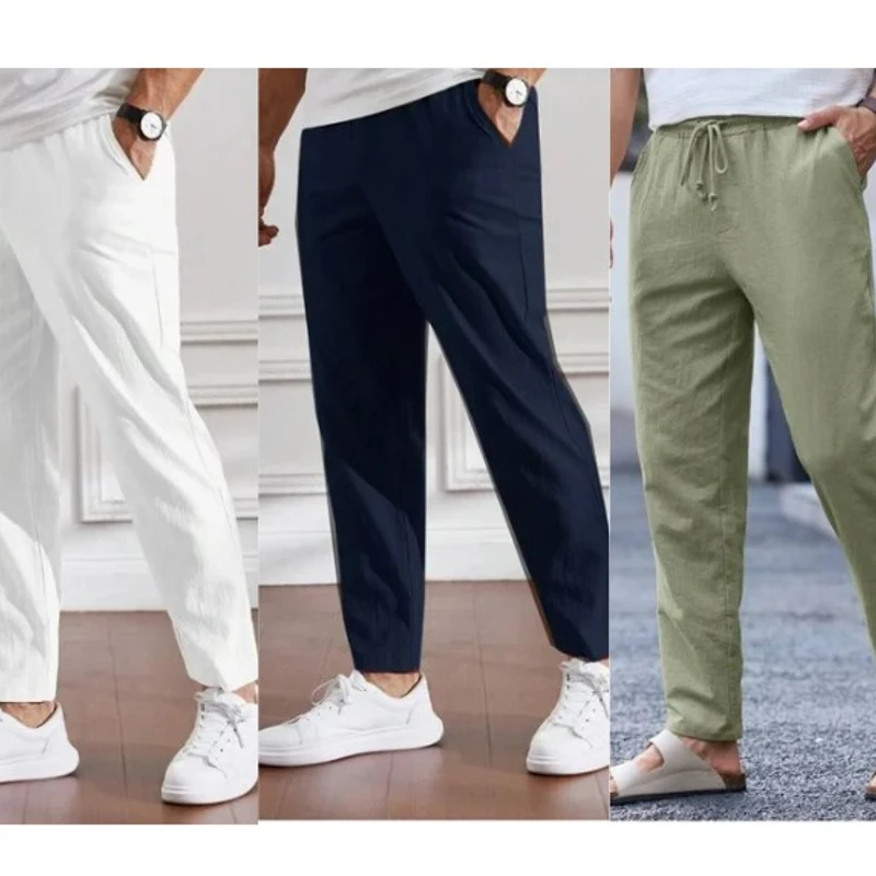 (3 Pcs Combo) Remi Cotton Trouser for Men