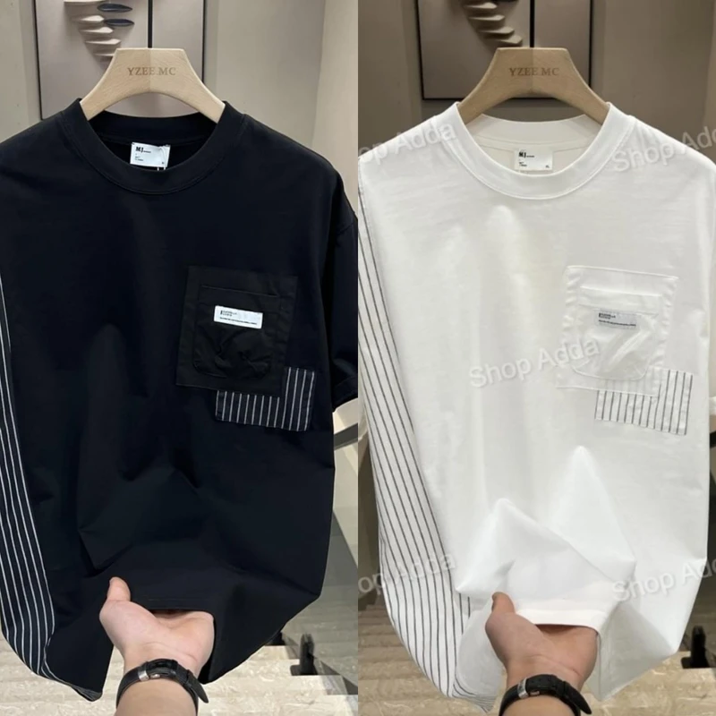 Droup Shoulder 2 pcs T-Shirt For Men