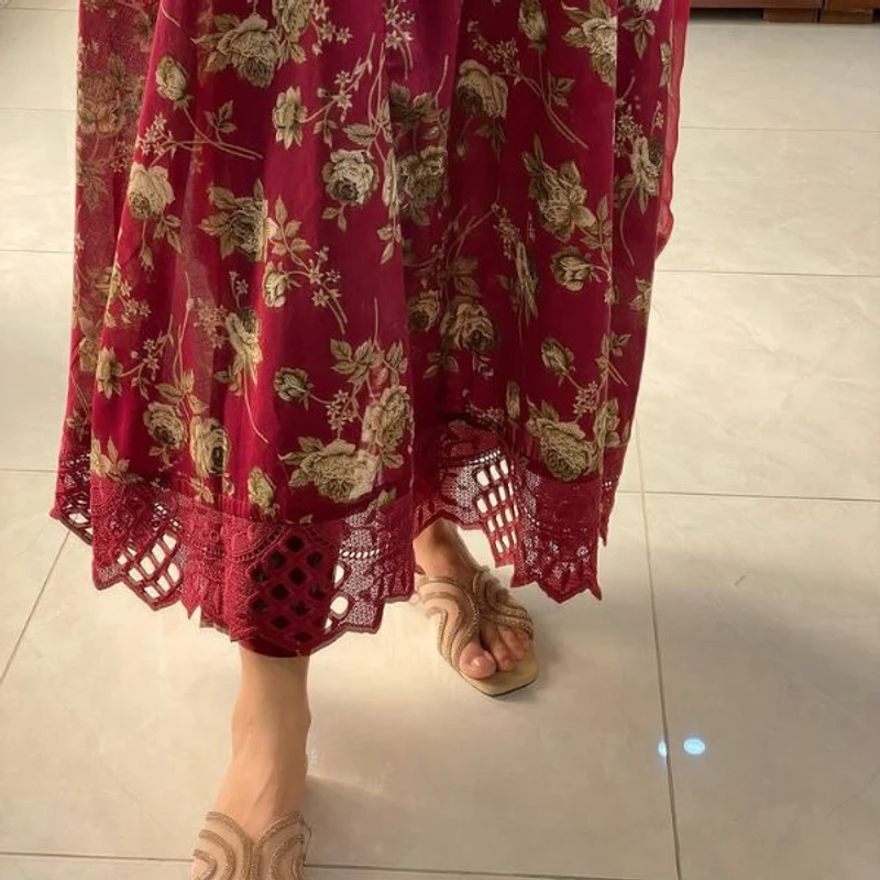 Special Printed Gown Style Three-Piece | The Velvet Closet