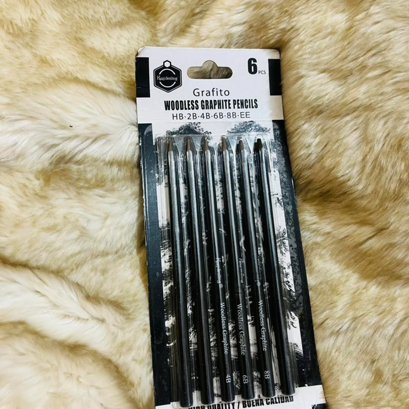 Keep Smiling Woodless Charcoal Pen Set