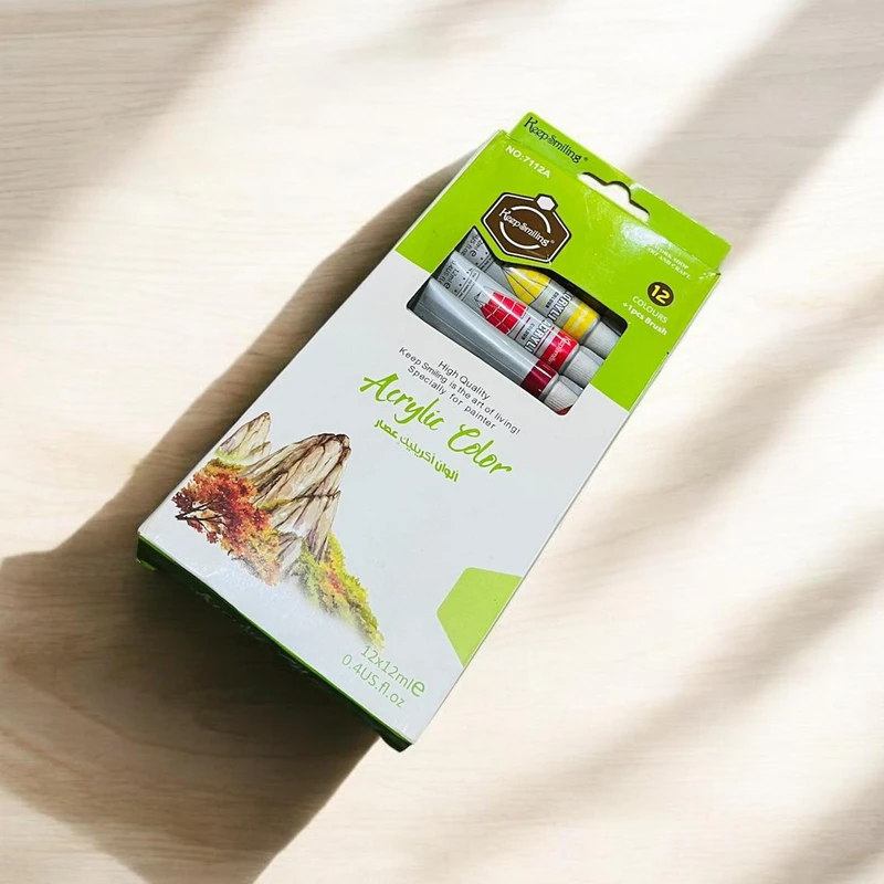 Keep Smiling Acrylic Paint 12ML12color Box