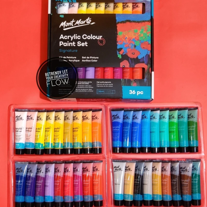 Mont Marte Signature Acrylic Paint Set 36 ML x 36 colors