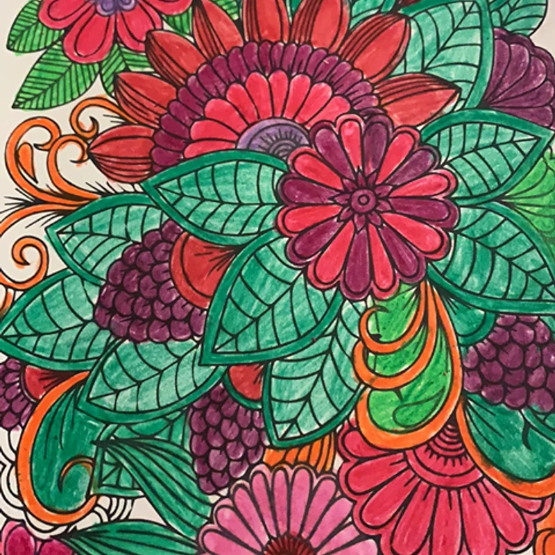Adult Coloring Book for Stress Relief & Creativity | Best Selection in Bangladesh - Image 3