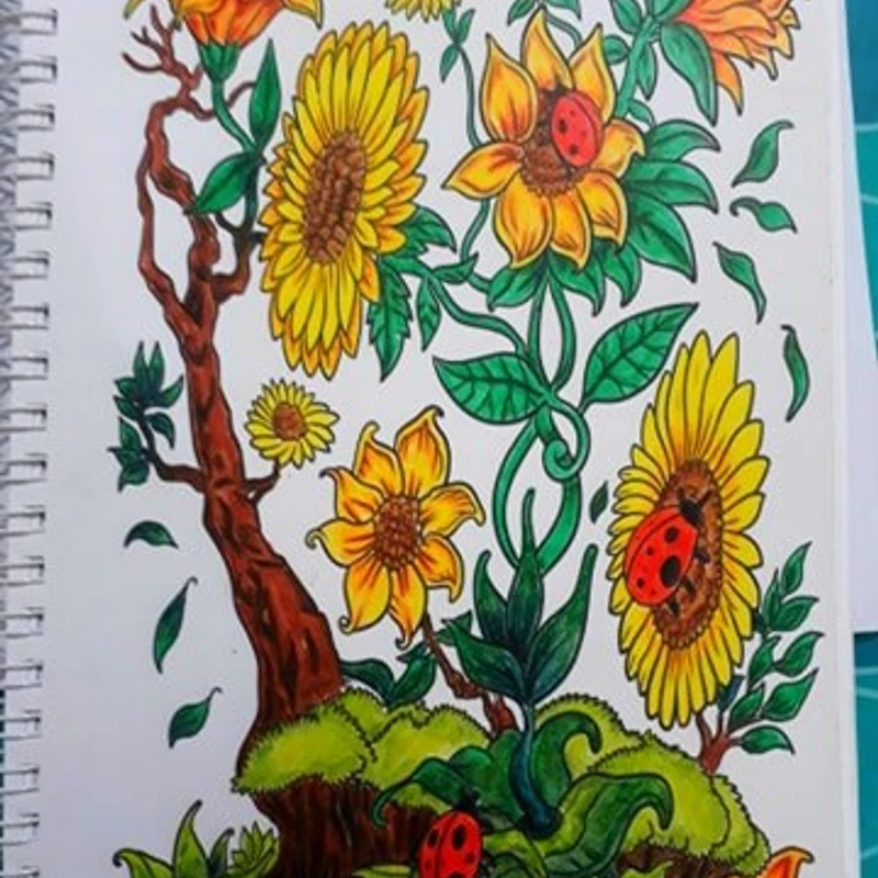 Adult Coloring Book for Stress Relief & Creativity | Best Selection in Bangladesh - Image 4