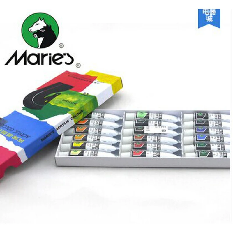 Marie's 12ML 18 Shades Acrylic Paint