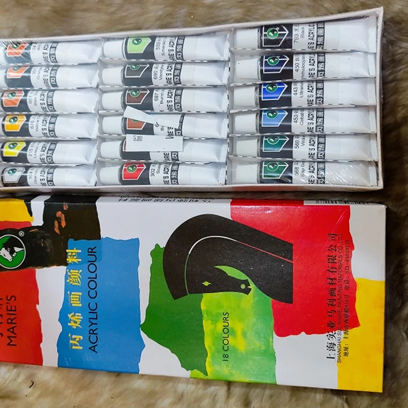 Marie's 12ML 18 Shades Acrylic Paint - Image 3