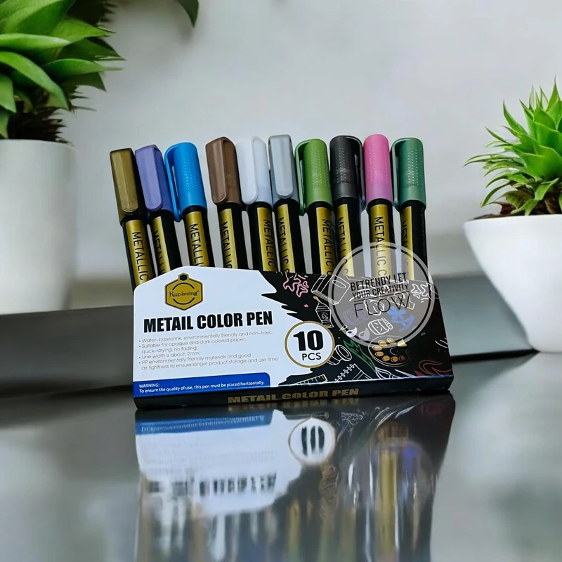 Keep Smiling Metallic Pen Set