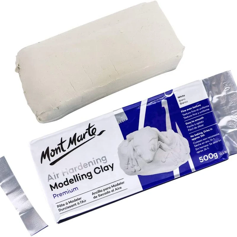 Air Hardening Modelling Clay Premium 500g (1.1lb) - White