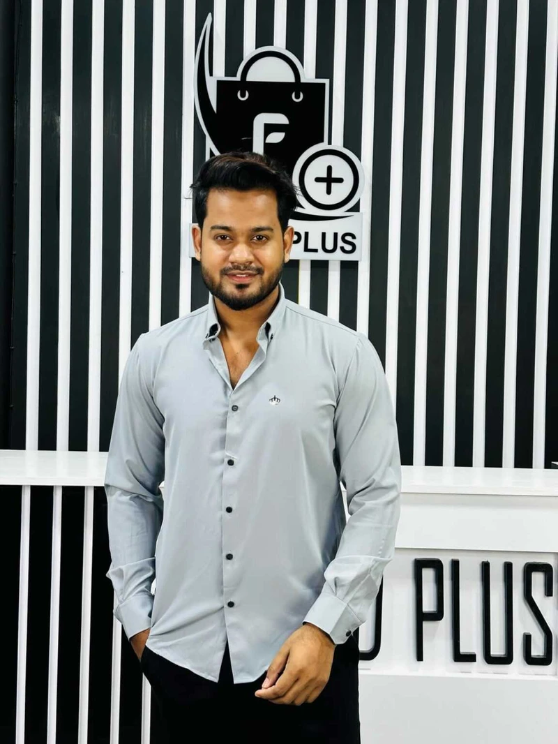 Formal Shirt Round Button (Ash)