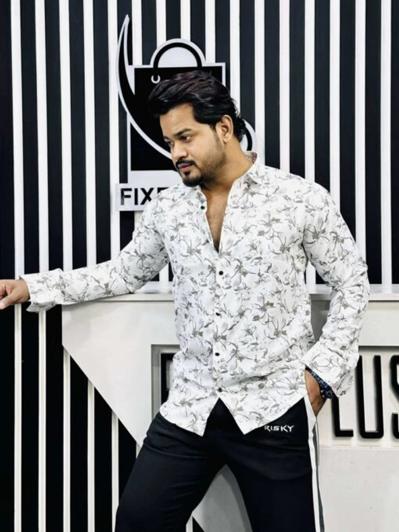 China Bamboo Print Shirt 270