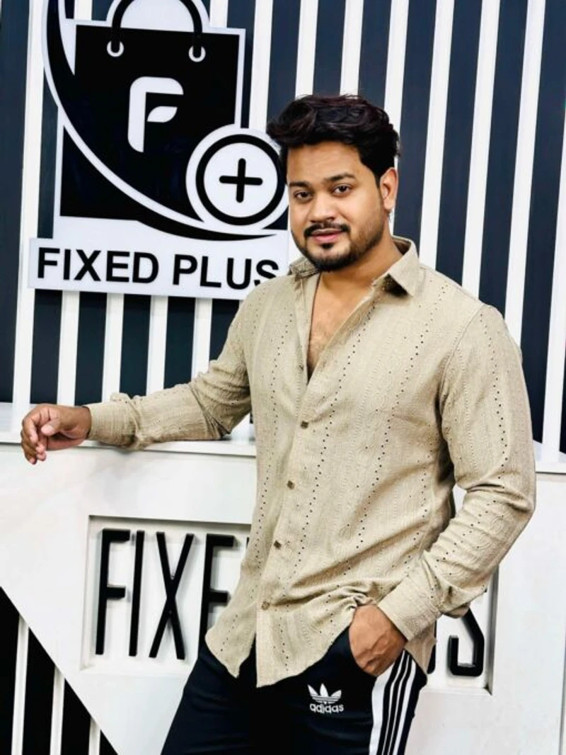 Chinese Spandex Shirt (Coffee)