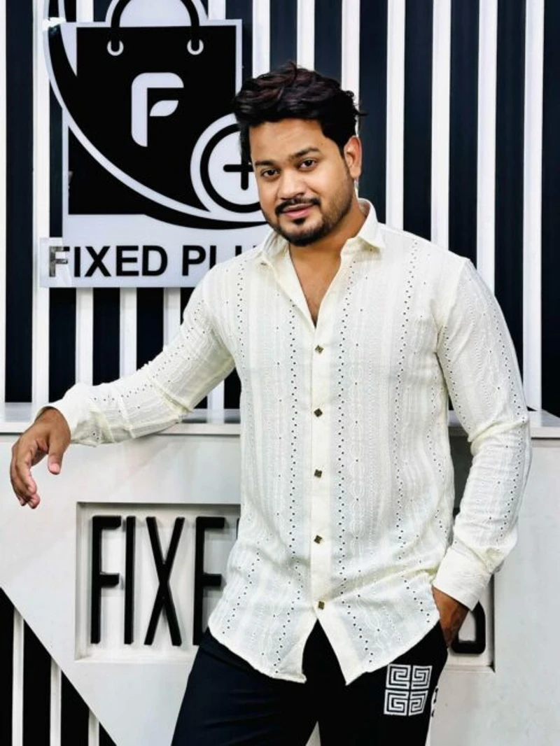 Chinese Spandex Shirt (Cream)