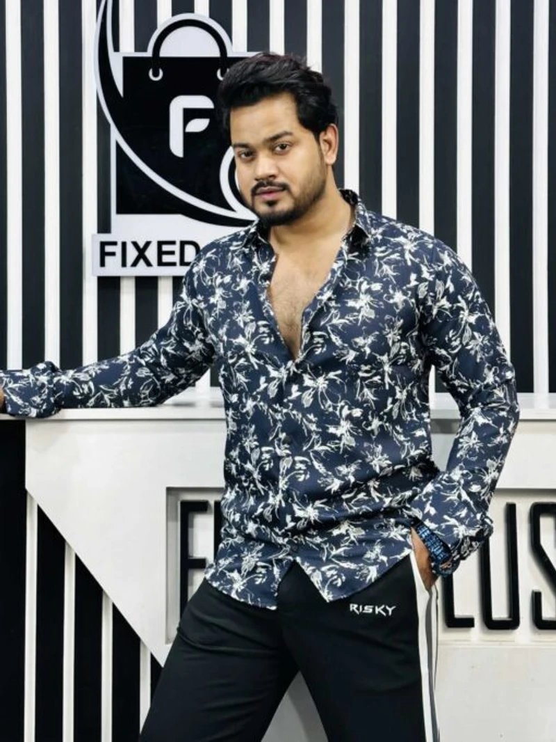 China Bamboo Print Shirt 271