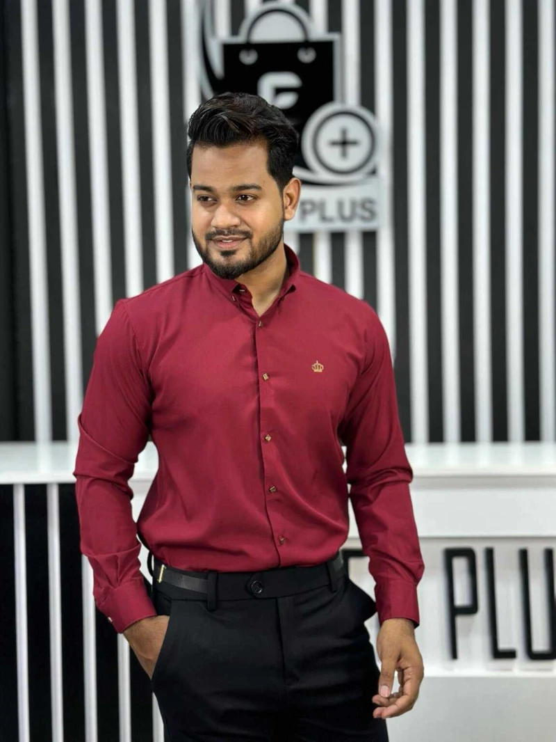 Formal Shirt (Maroon)